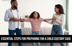 An image showing a couple not following the steps for Preparing for a child custody case in North California